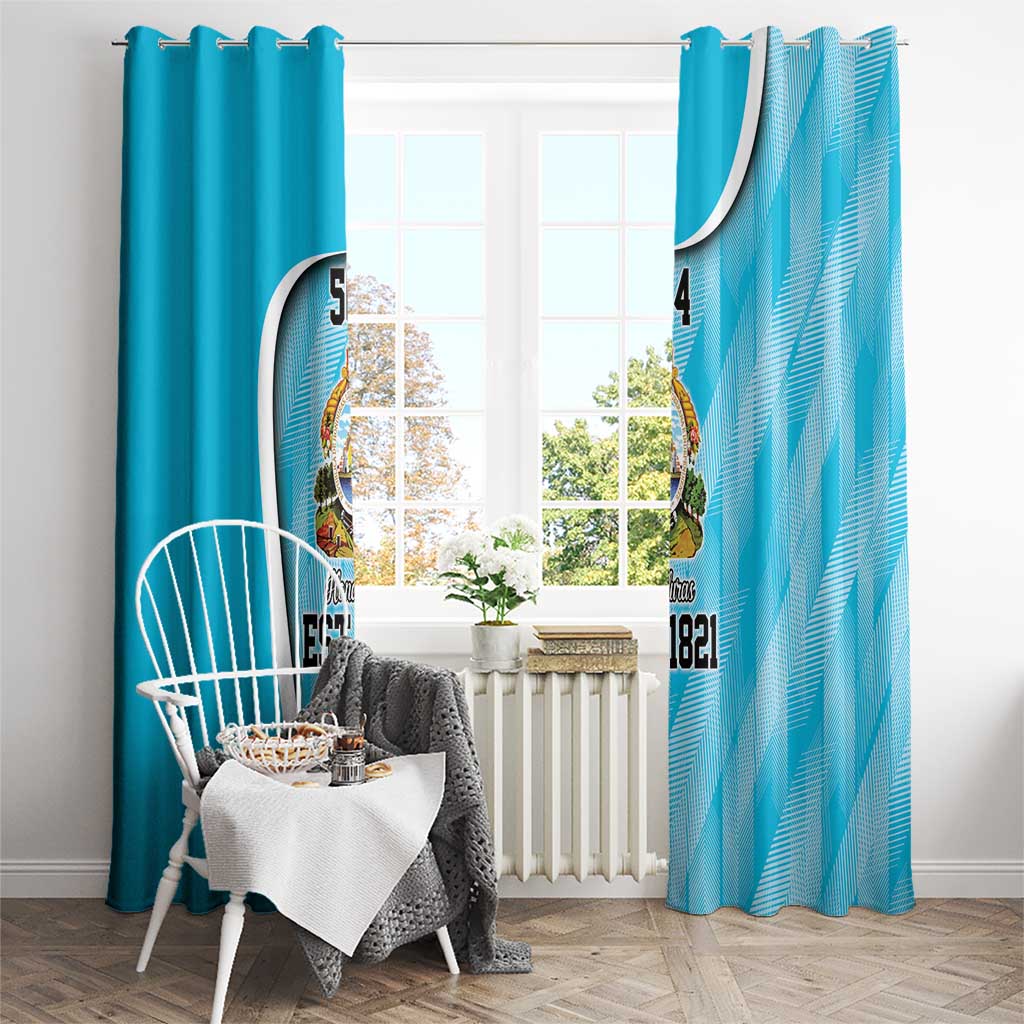 Honduras Independence Day Window Curtain Since 1821 September 15 - Wonder Print Shop