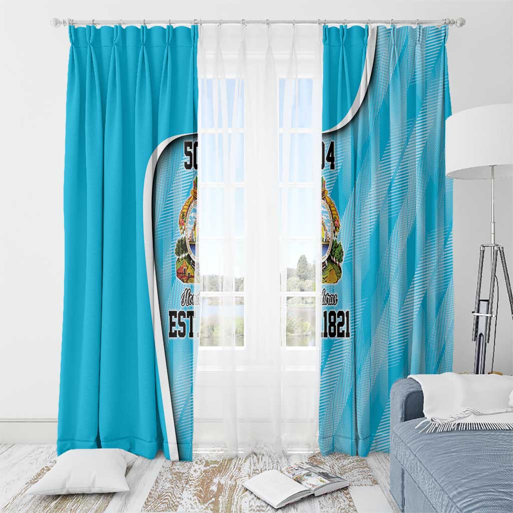 Honduras Independence Day Window Curtain Since 1821 September 15 - Wonder Print Shop