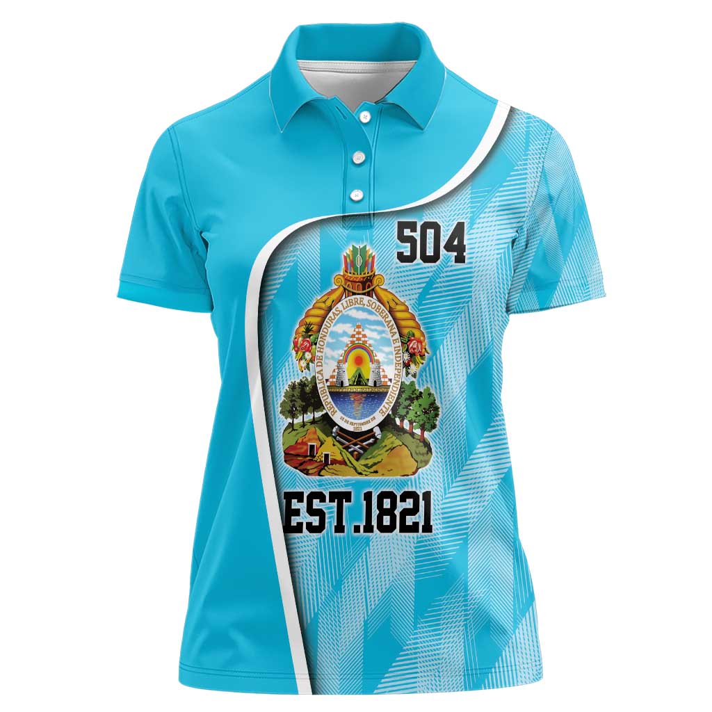 Honduras Independence Day Women Polo Shirt Since 1821 September 15 - Wonder Print Shop