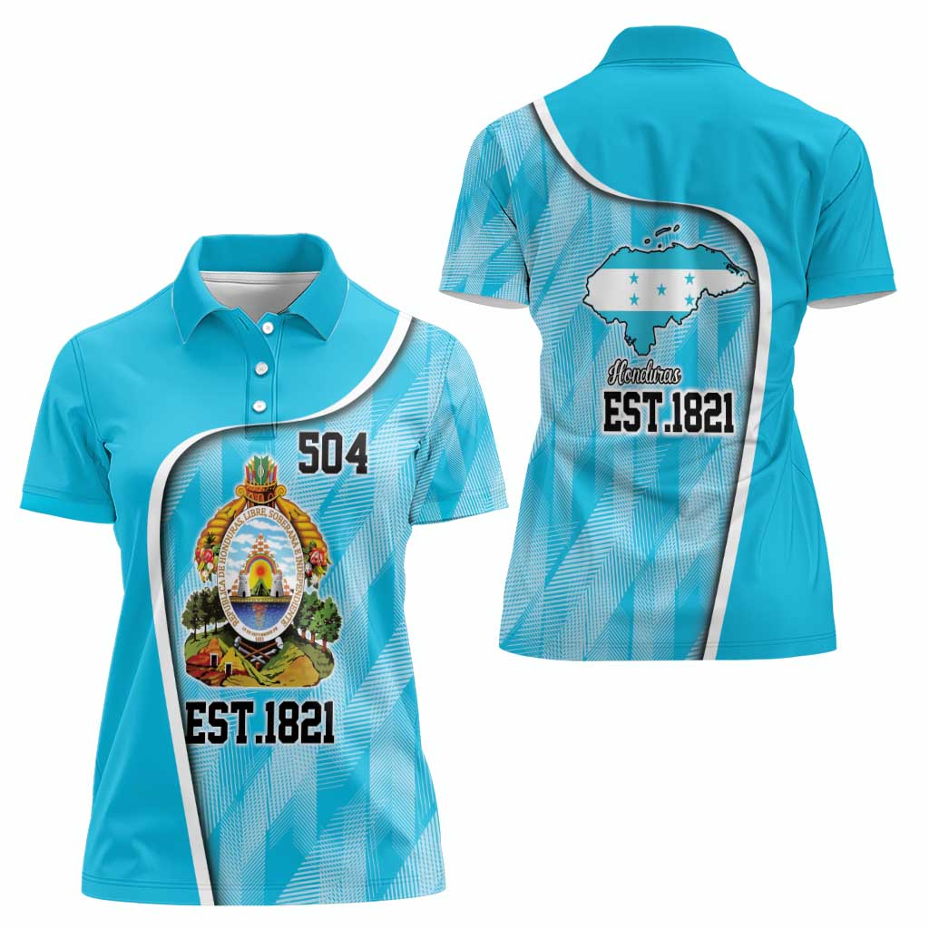 Honduras Independence Day Women Polo Shirt Since 1821 September 15 - Wonder Print Shop