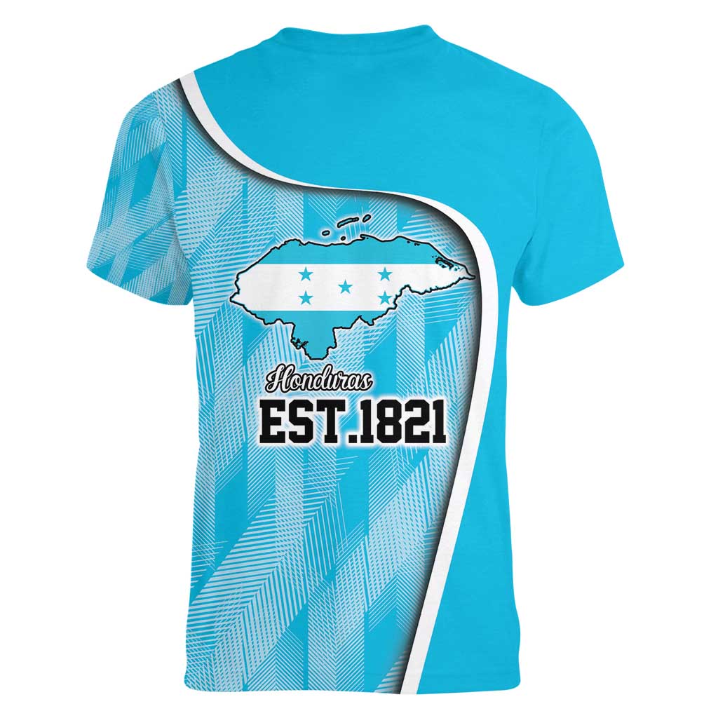 Honduras Independence Day Women V-Neck T-Shirt Since 1821 September 15 - Wonder Print Shop