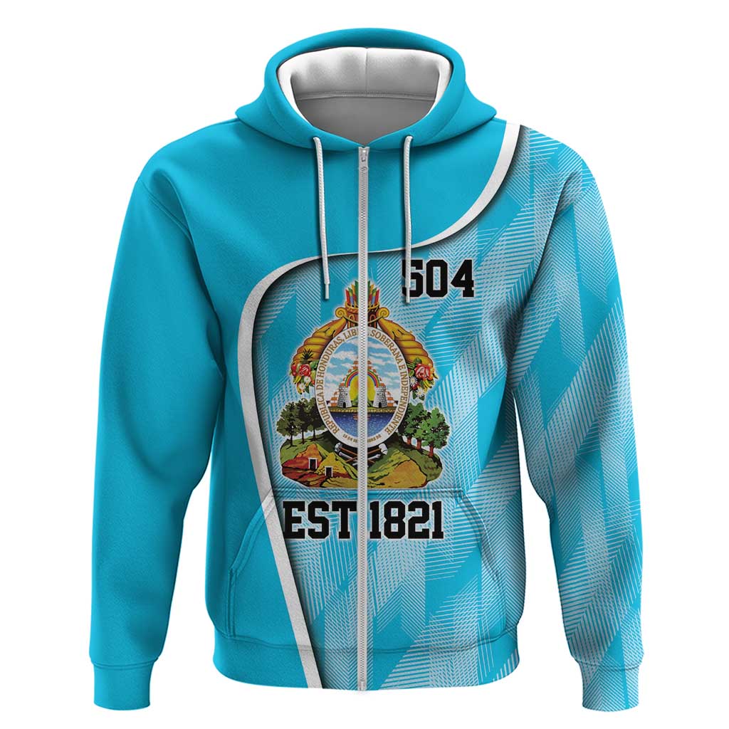 Honduras Independence Day Zip Hoodie Since 1821 September 15 - Wonder Print Shop