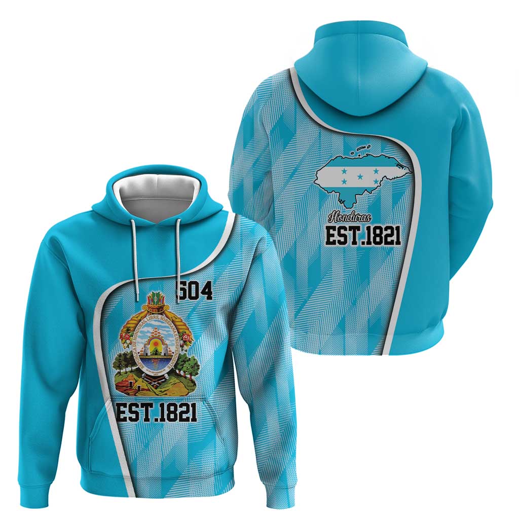 Honduras Independence Day Zip Hoodie Since 1821 September 15 - Wonder Print Shop