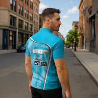 Honduras Independence Day Zipper Polo Shirt Since 1821 September 15 - Wonder Print Shop