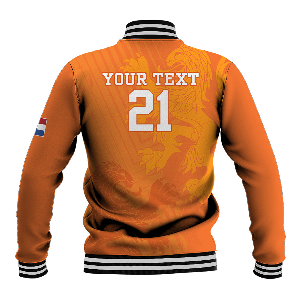 Custom Netherlands Soccer Baseball Jacket Nederlands Vrouwenvoetbalelftal Go World Cup 2023 LT9 - Wonder Print Shop