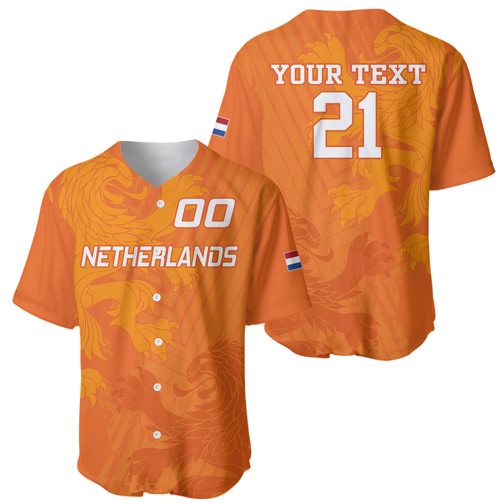Custom Netherlands Soccer Baseball Jersey Nederlands Vrouwenvoetbalelftal Go World Cup 2023 LT9 - Wonder Print Shop