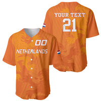 Custom Netherlands Soccer Baseball Jersey Nederlands Vrouwenvoetbalelftal Go World Cup 2023 LT9 - Wonder Print Shop