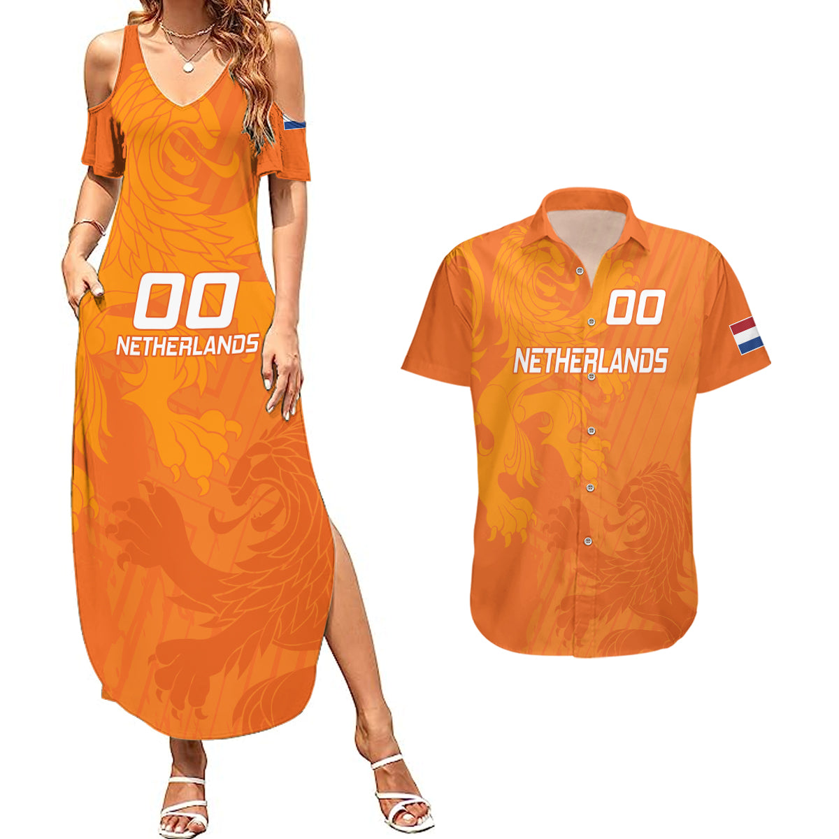 custom-netherlands-soccer-couples-matching-summer-maxi-dress-and-hawaiian-shirt-nederlands-vrouwenvoetbalelftal-go-world-cup-2023