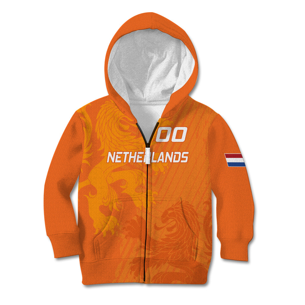 Custom Netherlands Soccer Kid Hoodie Nederlands Vrouwenvoetbalelftal Go World Cup 2023 - Wonder Print Shop