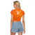 Custom Netherlands Soccer Raglan Cropped T Shirt Nederlands Vrouwenvoetbalelftal Go World Cup 2023 - Wonder Print Shop