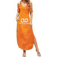 Custom Netherlands Soccer Summer Maxi Dress Nederlands Vrouwenvoetbalelftal Go World Cup 2023 - Wonder Print Shop
