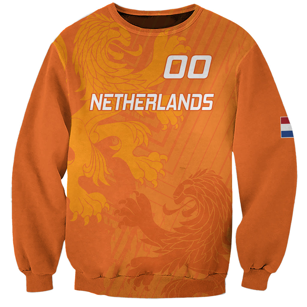 Custom Netherlands Soccer Sweatshirt Nederlands Vrouwenvoetbalelftal Go World Cup 2023 - Wonder Print Shop