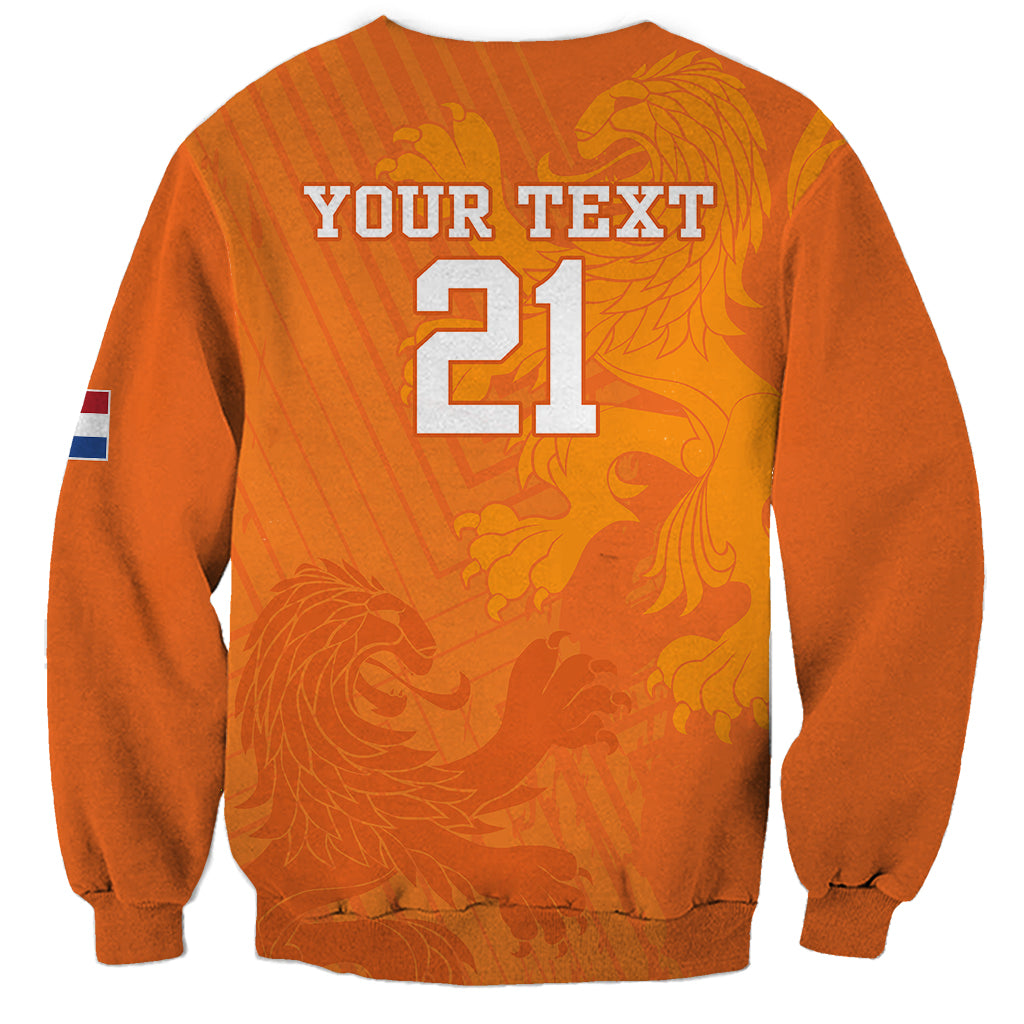 Custom Netherlands Soccer Sweatshirt Nederlands Vrouwenvoetbalelftal Go World Cup 2023 - Wonder Print Shop