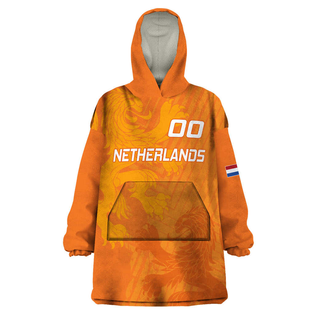 Custom Netherlands Soccer Wearable Blanket Hoodie Nederlands Vrouwenvoetbalelftal Go World Cup 2023 - Wonder Print Shop