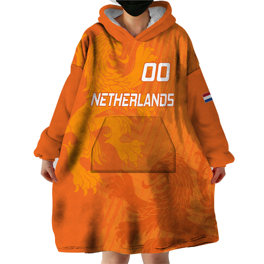 Custom Netherlands Soccer Wearable Blanket Hoodie Nederlands Vrouwenvoetbalelftal Go World Cup 2023 - Wonder Print Shop