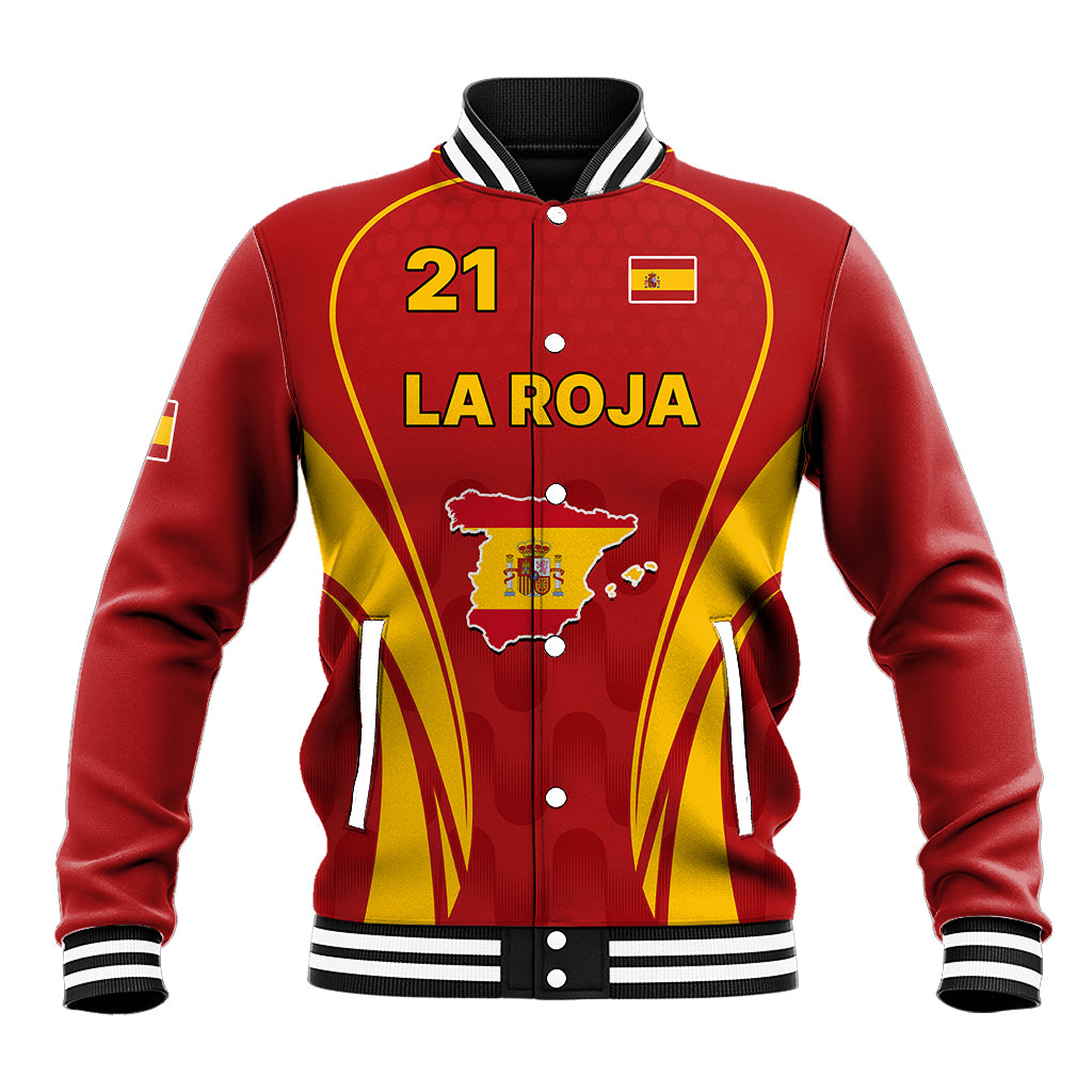 Custom Spain Soccer Baseball Jacket Go World Cup 2023 Sporty Style LT9 - Wonder Print Shop