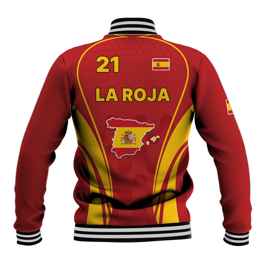 Custom Spain Soccer Baseball Jacket Go World Cup 2023 Sporty Style LT9 - Wonder Print Shop