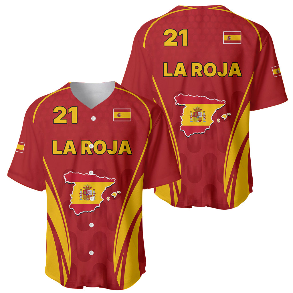 Custom Spain Soccer Baseball Jersey Go World Cup 2023 Sporty Style LT9 - Wonder Print Shop