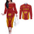 custom-spain-soccer-couples-matching-off-the-shoulder-long-sleeve-dress-and-long-sleeve-button-shirts-go-world-cup-2023-sporty-style