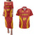 Custom Spain Soccer Couples Matching Puletasi Dress and Hawaiian Shirt Go World Cup 2023 Sporty Style LT9 - Wonder Print Shop