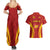 Custom Spain Soccer Couples Matching Summer Maxi Dress and Hawaiian Shirt Go World Cup 2023 Sporty Style LT9 - Wonder Print Shop