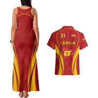 Custom Spain Soccer Couples Matching Tank Maxi Dress and Hawaiian Shirt Go World Cup 2023 Sporty Style LT9 - Wonder Print Shop
