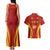 Custom Spain Soccer Couples Matching Tank Maxi Dress and Hawaiian Shirt Go World Cup 2023 Sporty Style LT9 - Wonder Print Shop