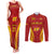 Custom Spain Soccer Couples Matching Tank Maxi Dress and Long Sleeve Button Shirts Go World Cup 2023 Sporty Style LT9 - Wonder Print Shop