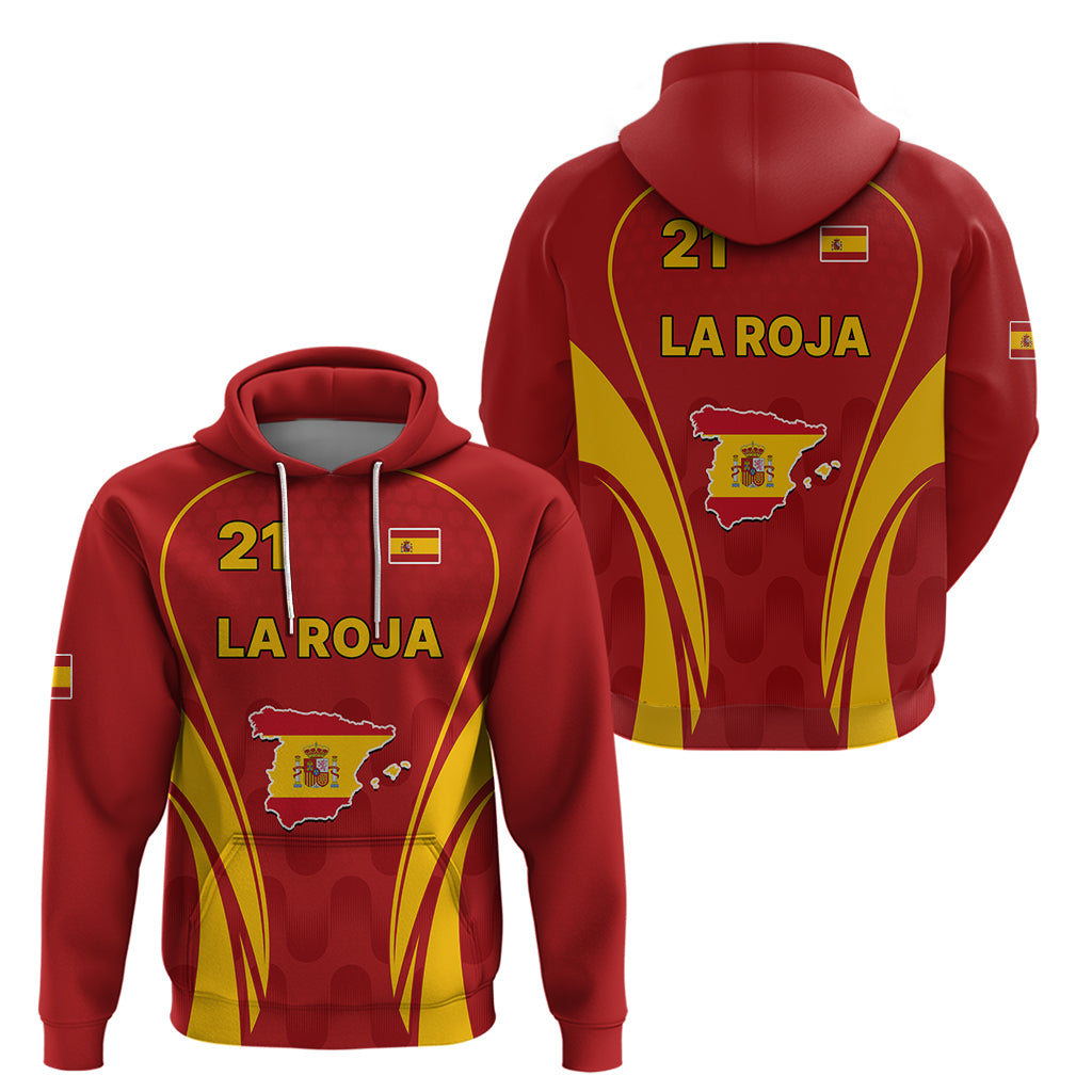 Custom Spain Soccer Hoodie Go World Cup 2023 Sporty Style - Wonder Print Shop