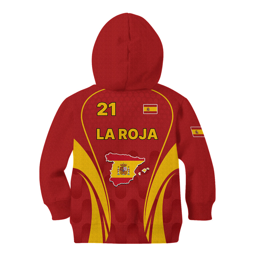 Custom Spain Soccer Kid Hoodie Go World Cup 2023 Sporty Style - Wonder Print Shop