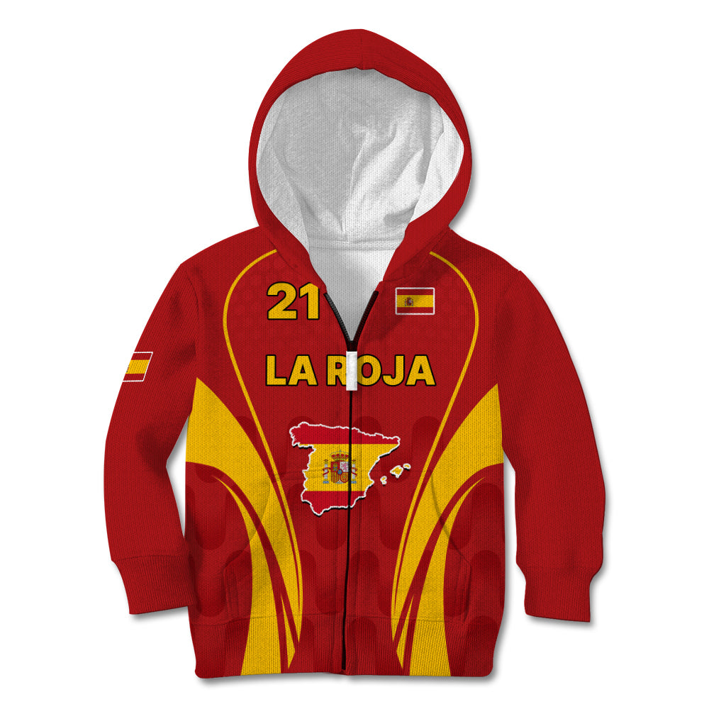 Custom Spain Soccer Kid Hoodie Go World Cup 2023 Sporty Style - Wonder Print Shop