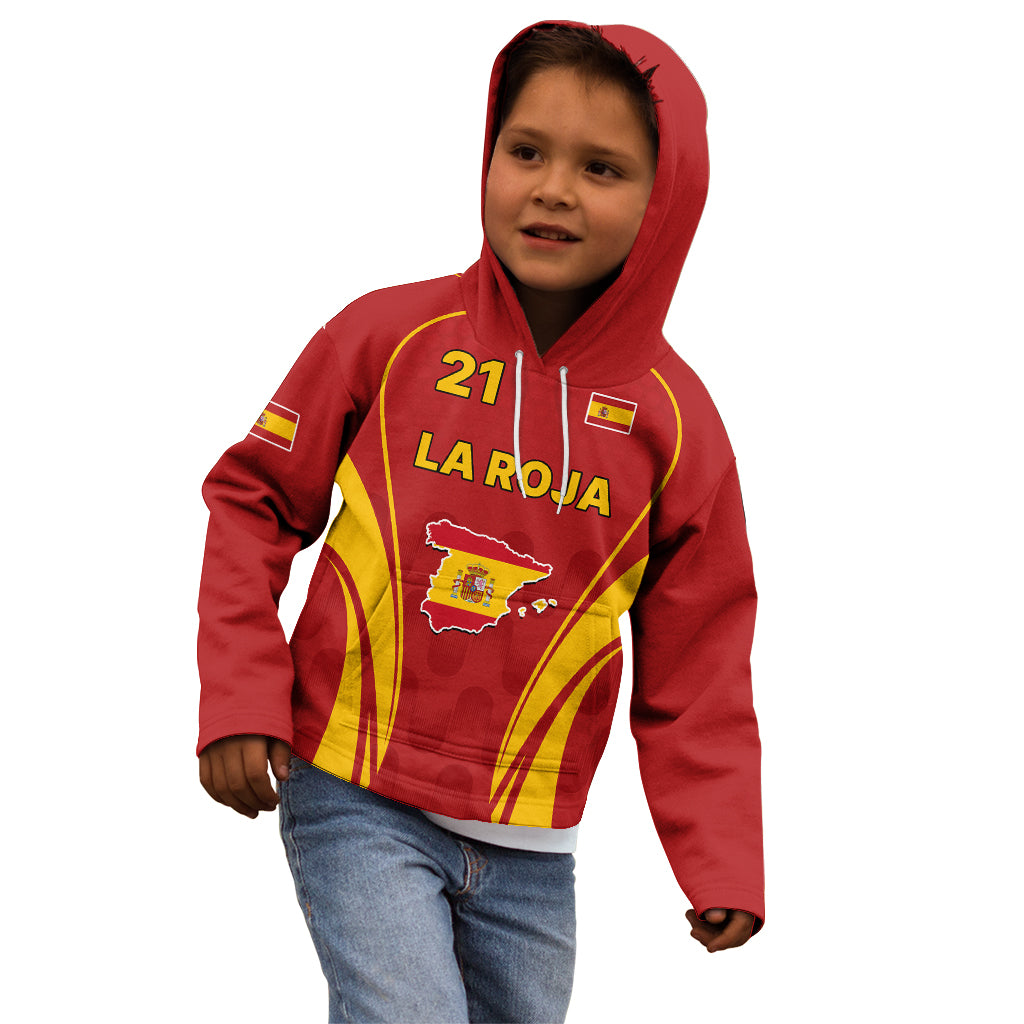 Custom Spain Soccer Kid Hoodie Go World Cup 2023 Sporty Style - Wonder Print Shop