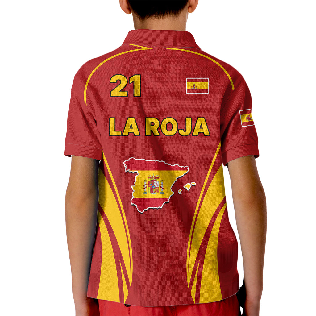 Custom Spain Soccer Kid Polo Shirt Go World Cup 2023 Sporty Style - Wonder Print Shop