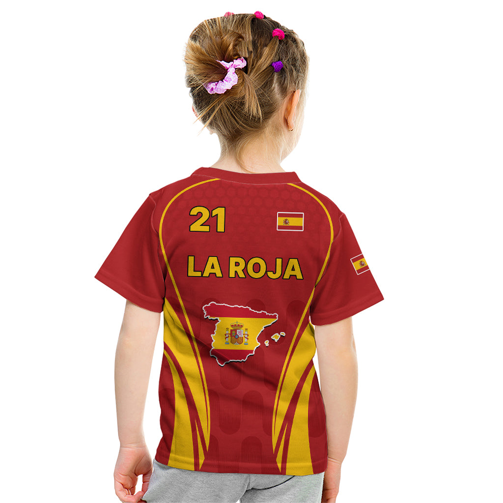 Custom Spain Soccer Kid T Shirt Go World Cup 2023 Sporty Style - Wonder Print Shop