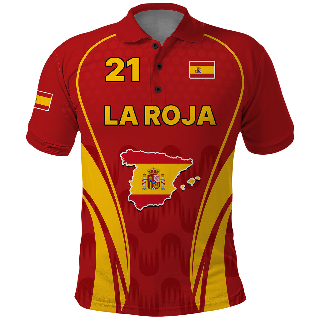 Custom Spain Soccer Polo Shirt Go World Cup 2023 Sporty Style - Wonder Print Shop