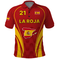 Custom Spain Soccer Polo Shirt Go World Cup 2023 Sporty Style - Wonder Print Shop