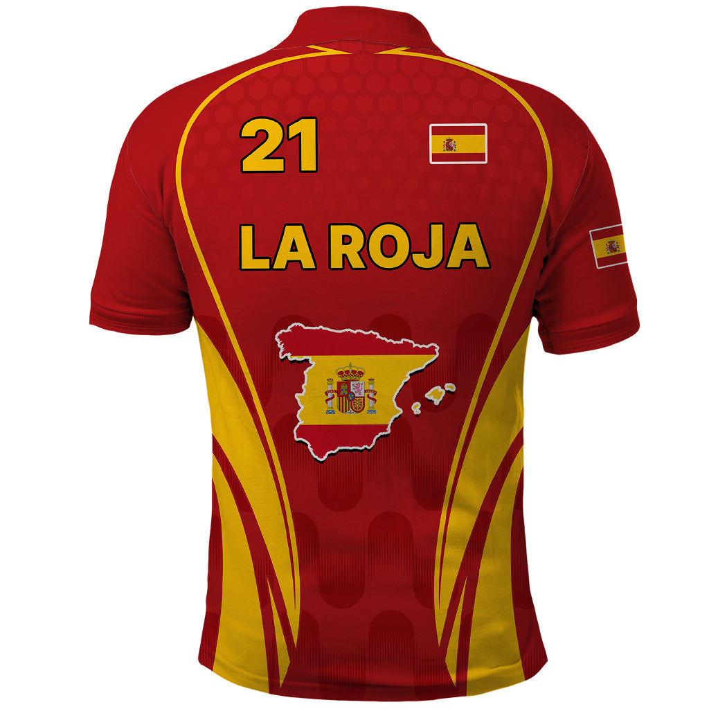 Custom Spain Soccer Polo Shirt Go World Cup 2023 Sporty Style - Wonder Print Shop