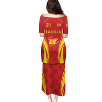 Custom Spain Soccer Puletasi Go World Cup 2023 Sporty Style - Wonder Print Shop