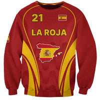 Custom Spain Soccer Sweatshirt Go World Cup 2023 Sporty Style - Wonder Print Shop