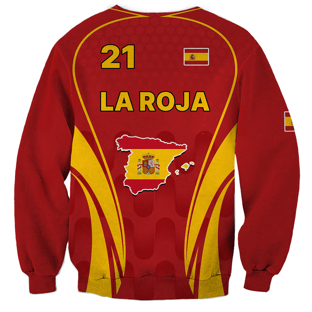 Custom Spain Soccer Sweatshirt Go World Cup 2023 Sporty Style - Wonder Print Shop