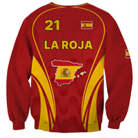 Custom Spain Soccer Sweatshirt Go World Cup 2023 Sporty Style - Wonder Print Shop