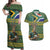 Custom South Africa Rugby Bokke Mascot Couples Matching Off Shoulder Maxi Dress and Hawaiian Shirt With Flag Style LT9 - Wonder Print Shop