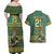 Custom South Africa Rugby Bokke Mascot Couples Matching Off Shoulder Maxi Dress and Hawaiian Shirt With Flag Style LT9 - Wonder Print Shop
