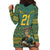 Custom South Africa Rugby Bokke Mascot Hoodie Dress With Flag Style - Wonder Print Shop
