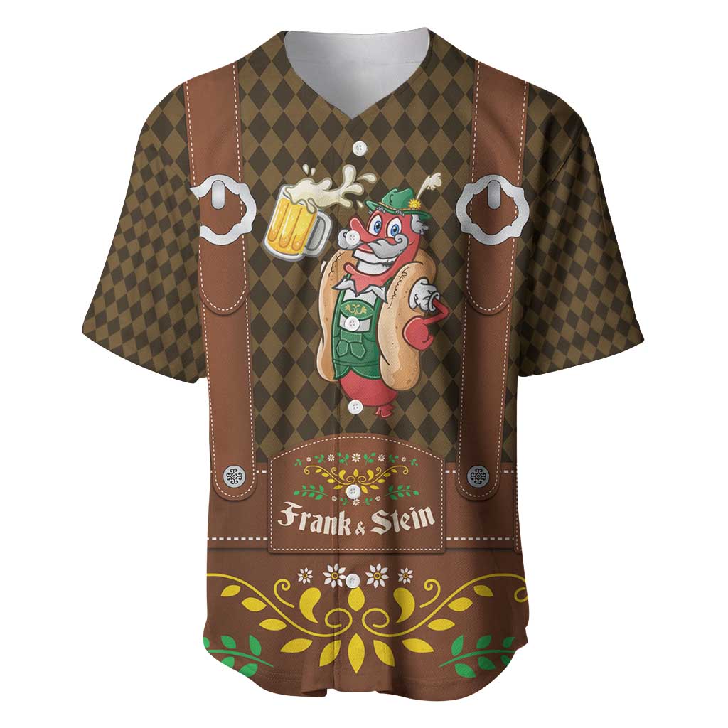 Frank & Stein Oktoberfest Baseball Jersey Beer Festival German Bavarian - Wonder Print Shop