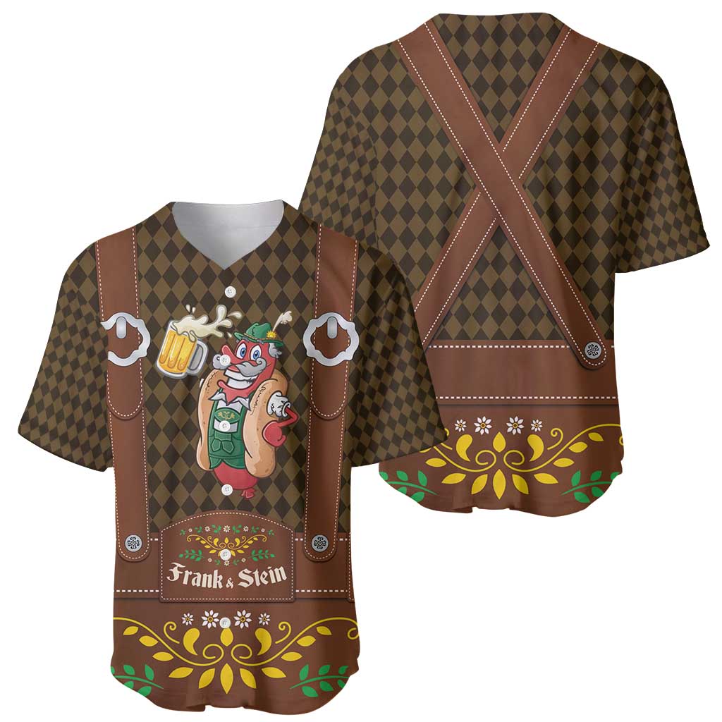 Frank & Stein Oktoberfest Baseball Jersey Beer Festival German Bavarian - Wonder Print Shop