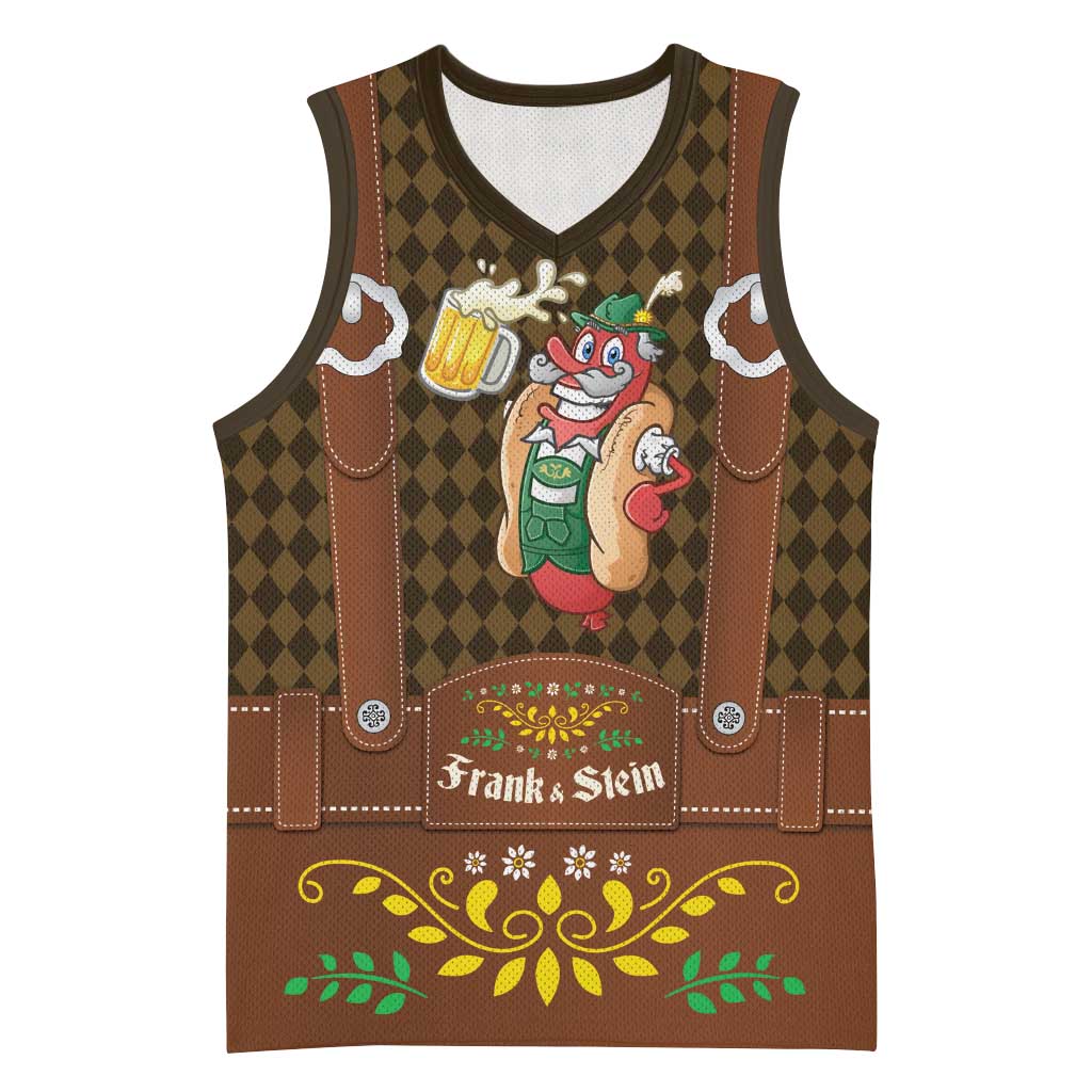 Frank & Stein Oktoberfest Basketball Jersey Beer Festival German Bavarian - Wonder Print Shop
