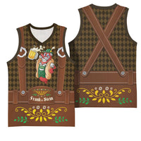 Frank & Stein Oktoberfest Basketball Jersey Beer Festival German Bavarian - Wonder Print Shop