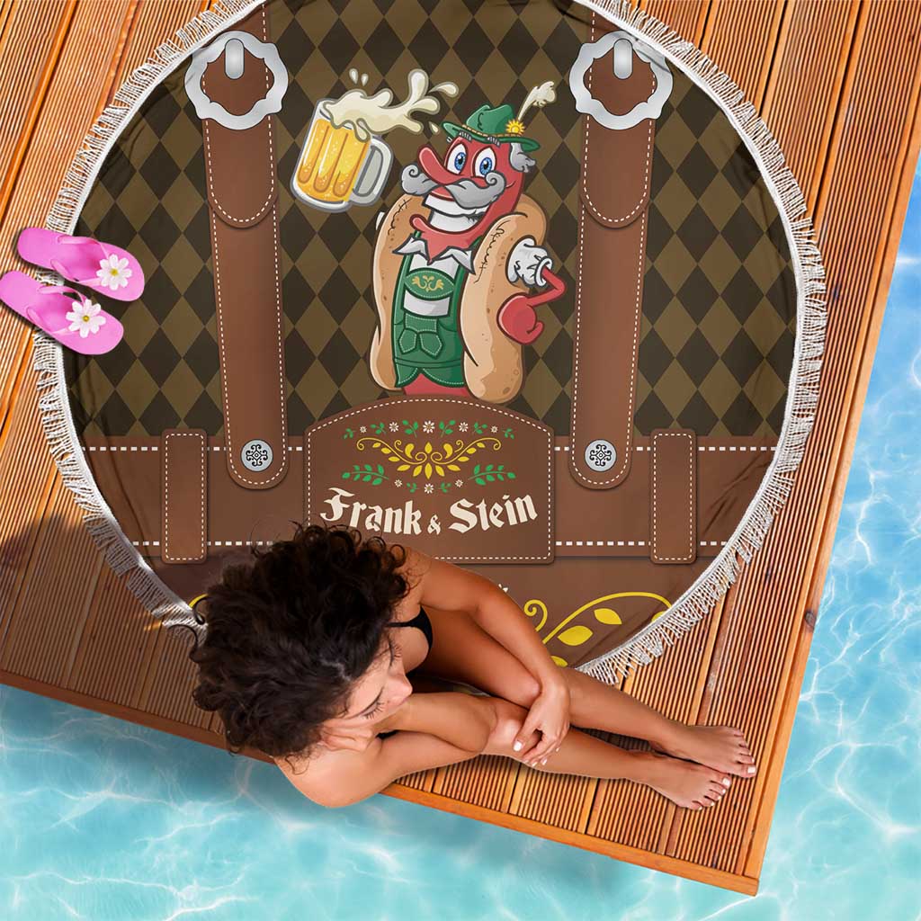 Frank & Stein Oktoberfest Beach Blanket Beer Festival German Bavarian - Wonder Print Shop