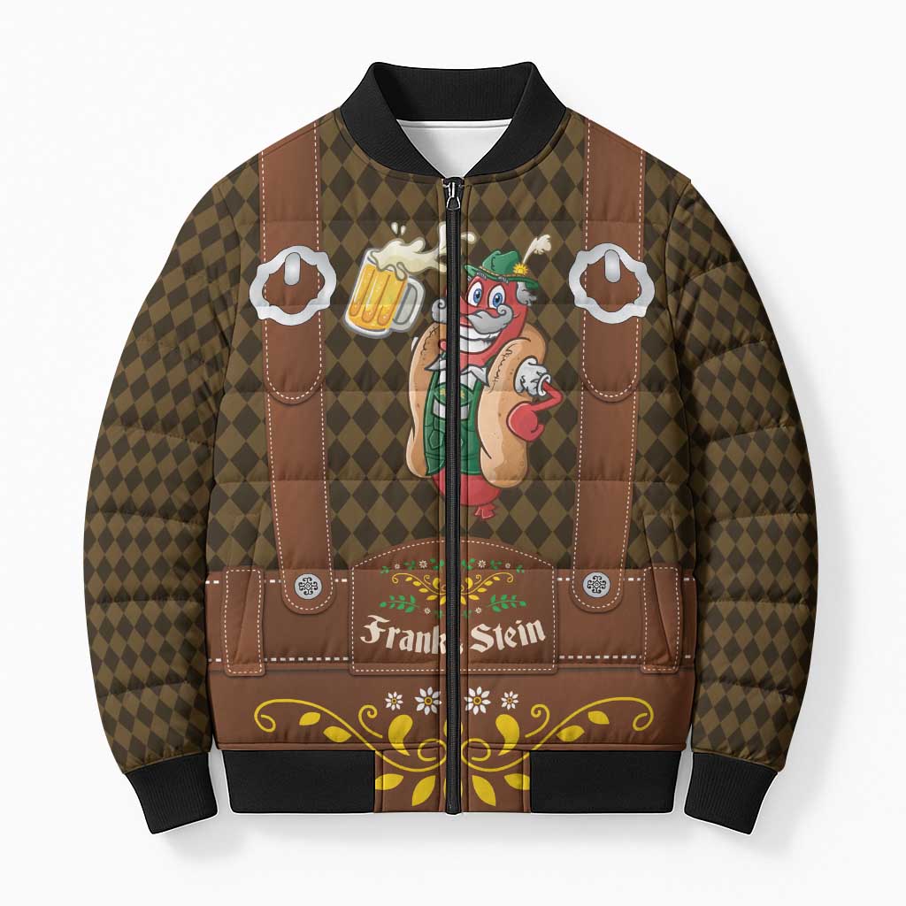 Frank & Stein Oktoberfest Bomber Puffer Jacket Beer Festival German Bavarian - Wonder Print Shop